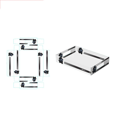 Caja de regalo plegable diseño motocicleta 32*22*7cm 6pcs