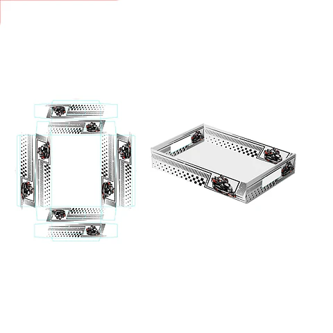 Caja de regalo plegable diseño pista de coches 32*22*7cm 6pcs