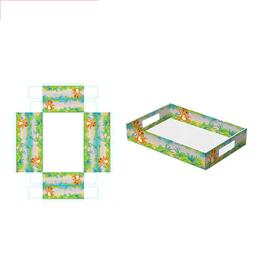 Caja de regalo plegable diseño dinosaurio 32*22*7cm 6pcs