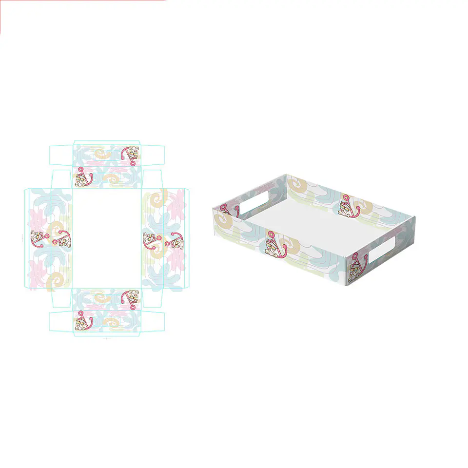 Caja de regalo plegable diseño oso 32*22*7cm 6pcs 1