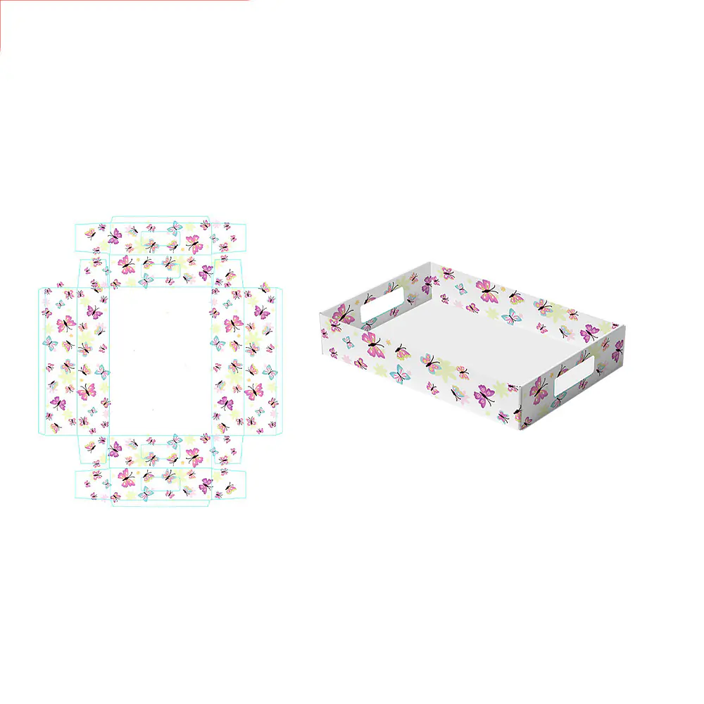 Caja de regalo plegable diseño mariposa 32*22*7cm 6pcs