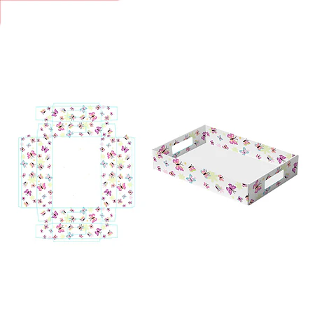 Caja de regalo plegable diseño mariposa 32*22*7cm 6pcs