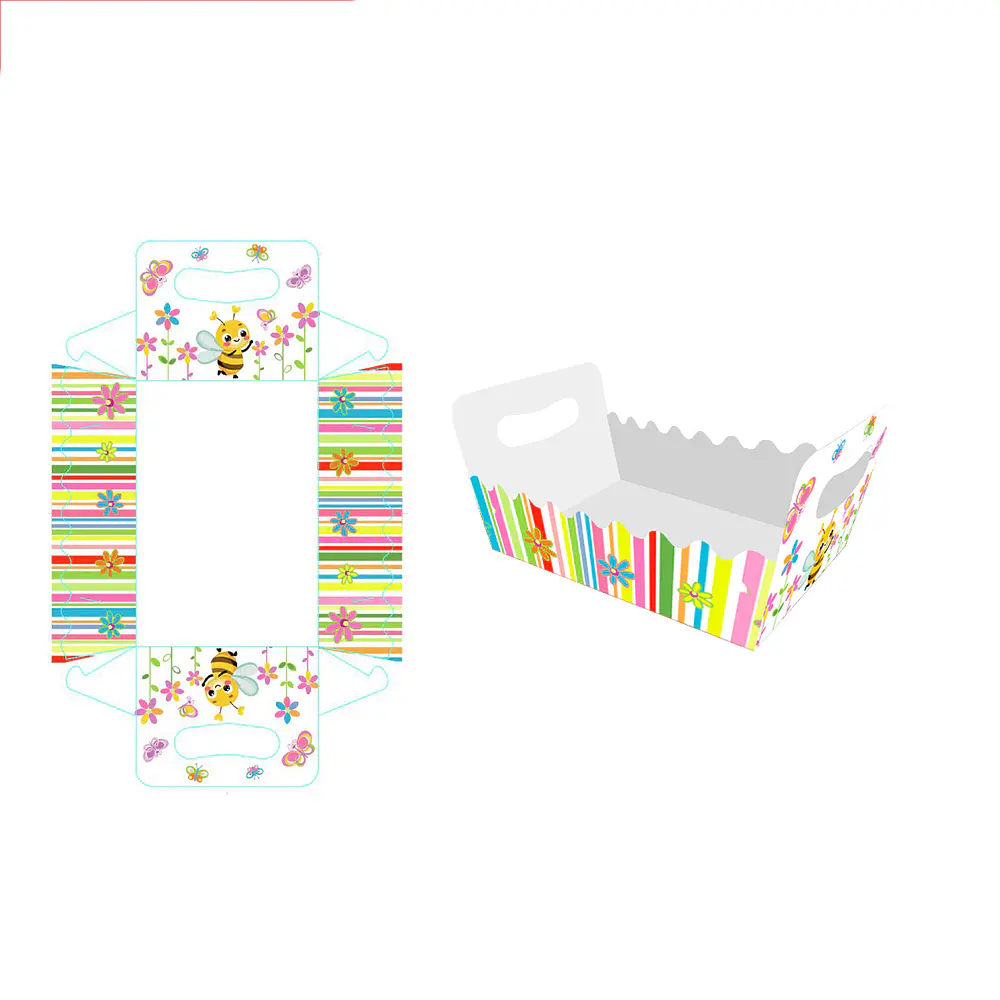 Caja de regalo plegable diseño abeja 19*13*10cm 6pcs