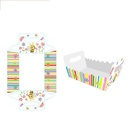 Caja de regalo plegable diseño abeja 19*13*10cm 6pcs