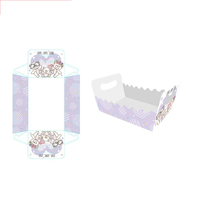 Caja de regalo plegable diseño oso 19*13*10cm 6pcs