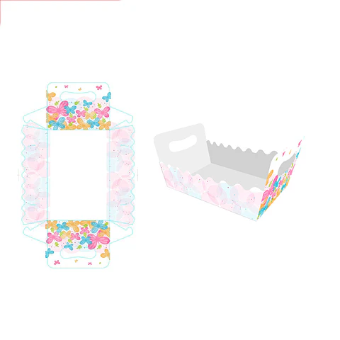 Caja de regalo plegable diseño mariposa 19*13*10cm 6pcs