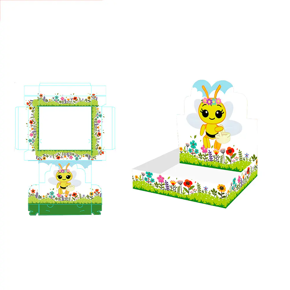 Caja de regalo plegable diseño abeja 30*25*6cm 6pcs