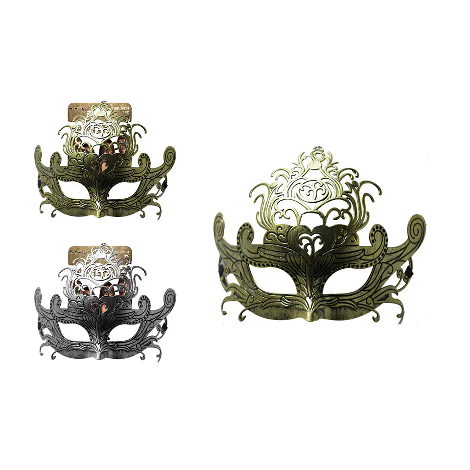 Antifaz de fiesta árbol de la fortuna bronce antiguo 20*22cm Color Aleatorio 1