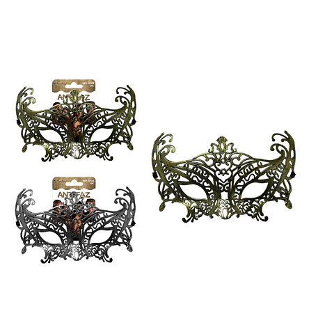 Antifaz de fiesta águila bronce antiguo 12.3*20.8cm Color Aleatorio