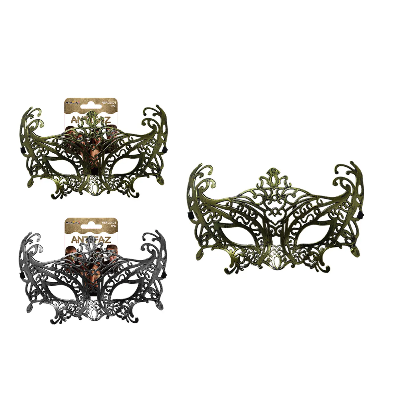 Antifaz de fiesta águila bronce antiguo 12.3*20.8cm Color Aleatorio 1