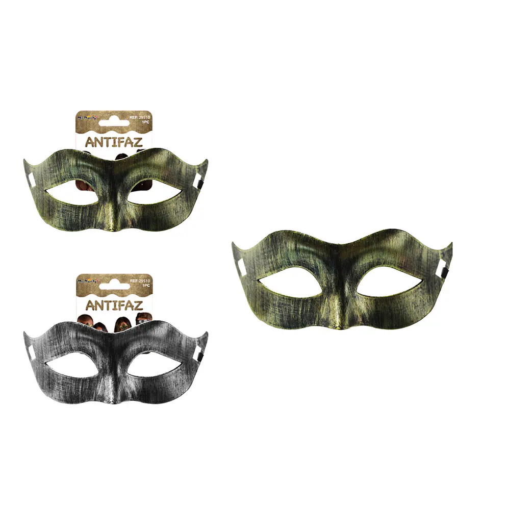 Antifaz de fiesta bella sin punta bronce antiguo 8*17cm Color Aleatorio