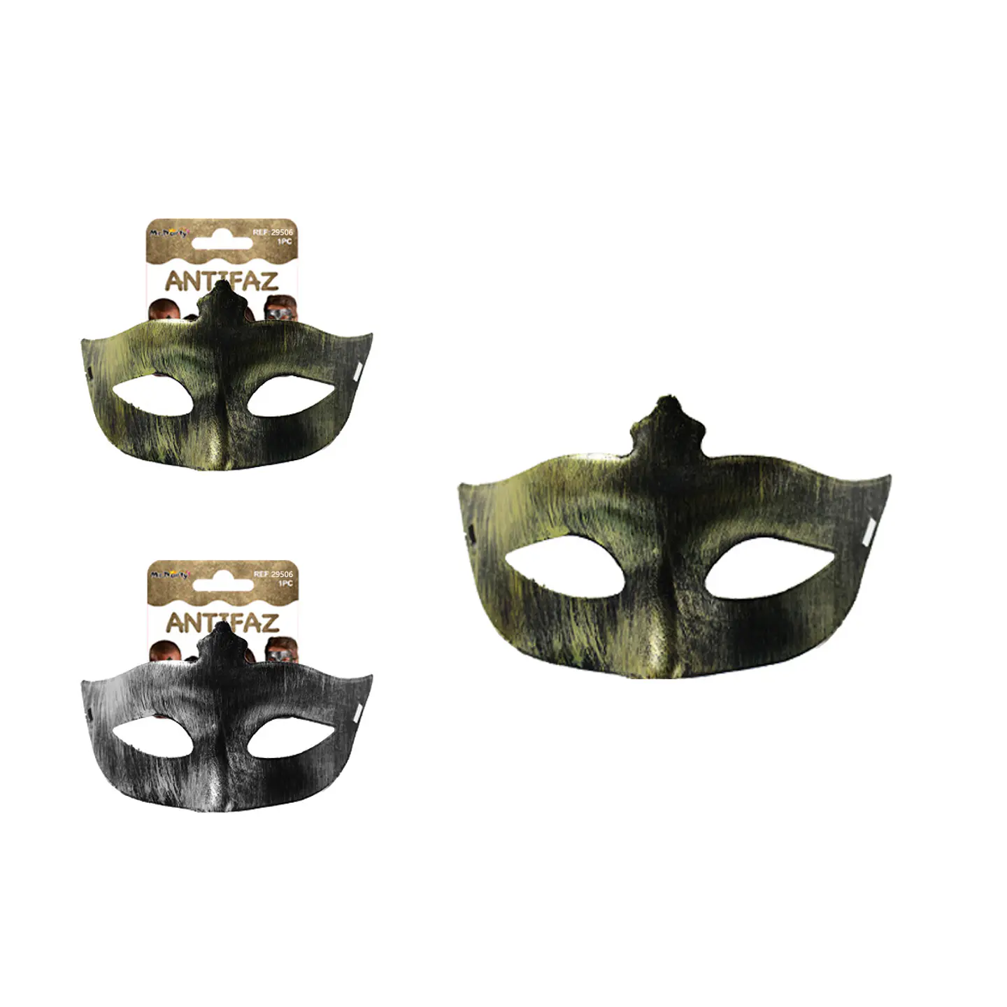 Antifaz de fiesta bella con punta bronce antiguo 8.5*17cm Color Aleatorio 1