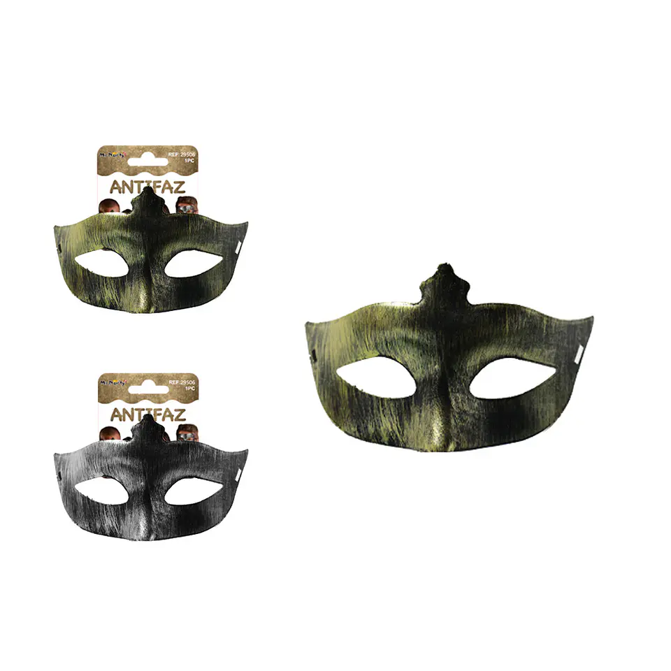 Antifaz de fiesta bella con punta bronce antiguo 8.5*17cm Color Aleatorio 1