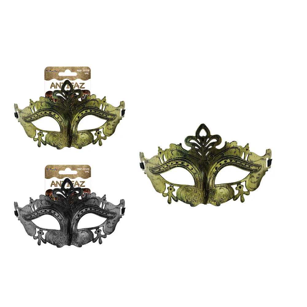Antifaz de fiesta pequeña hada bronce antiguo 9*15cm Color Aleatorio