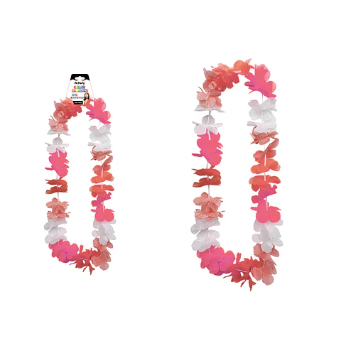 Collar hawaiano rosado