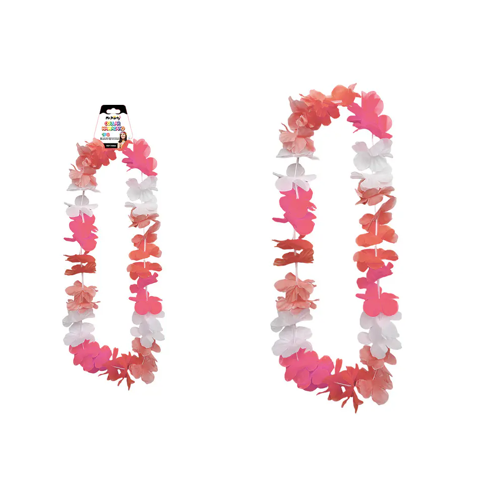 Collar hawaiano rosado 1