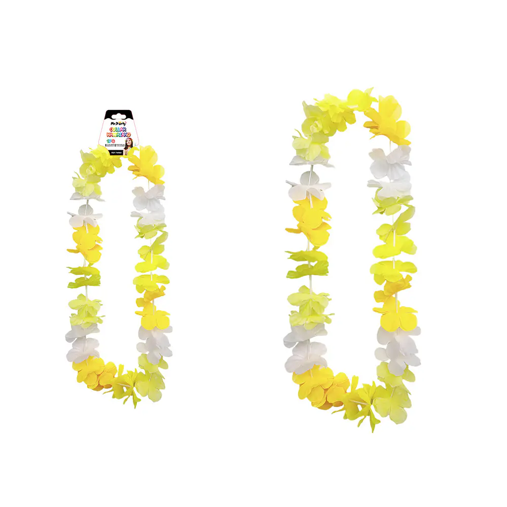 Collar hawaiano amarillo