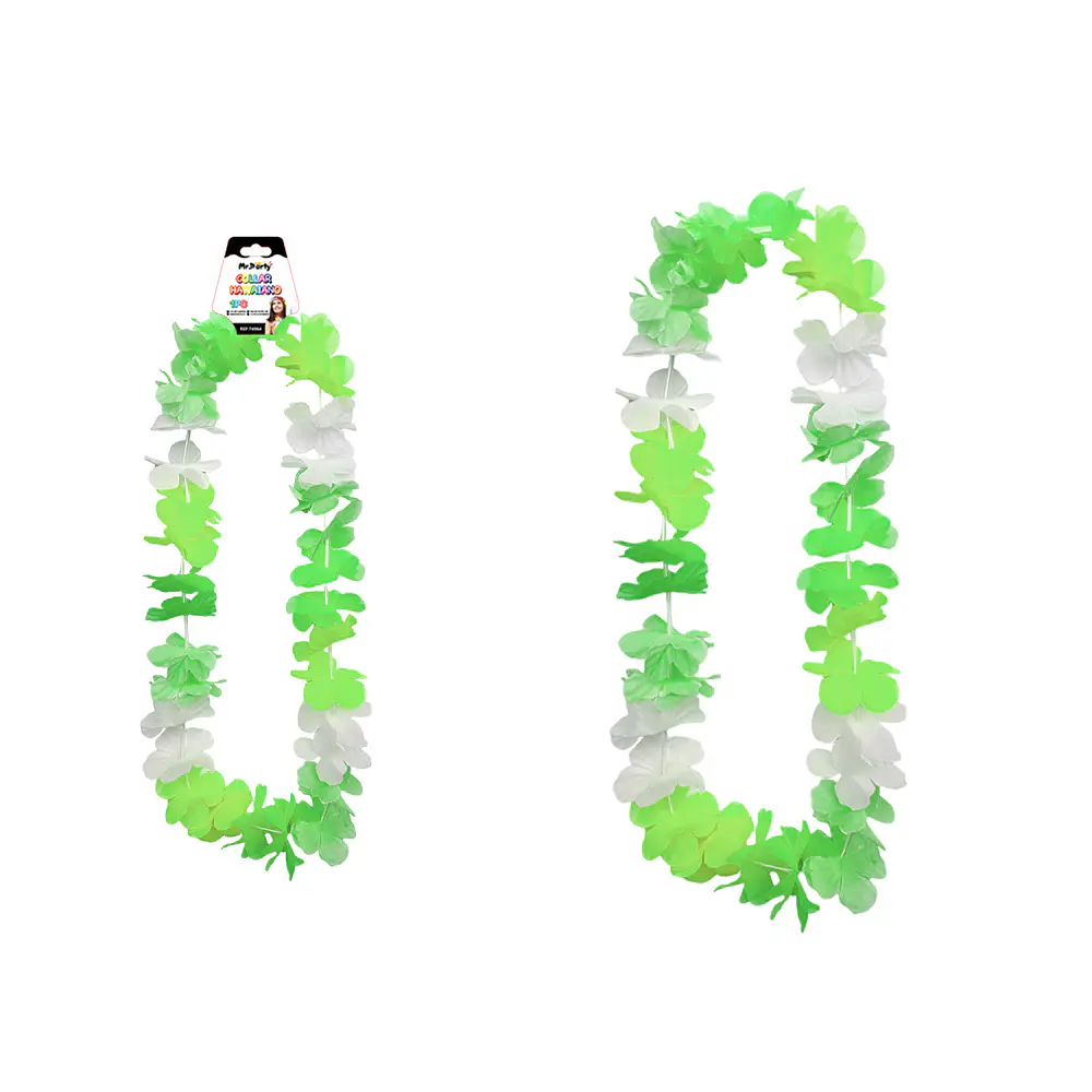 Collar hawaiano verde