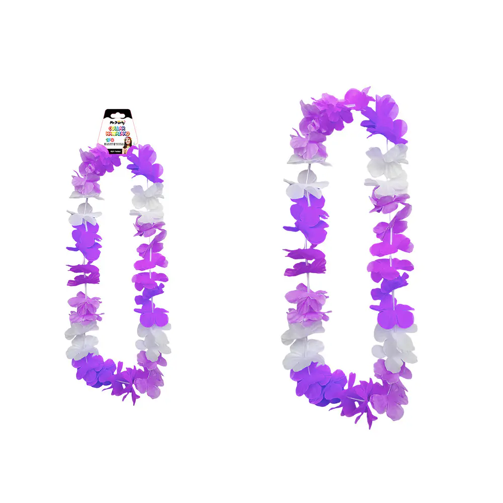 Collar hawaiano morado