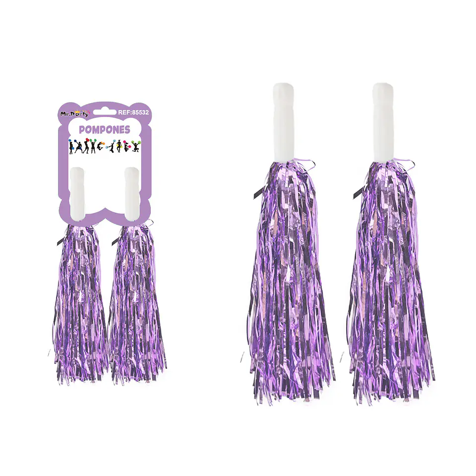 Pompones porrista lila 20g*2pcs 1