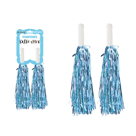Pompones porrista celeste 20g*2pcs