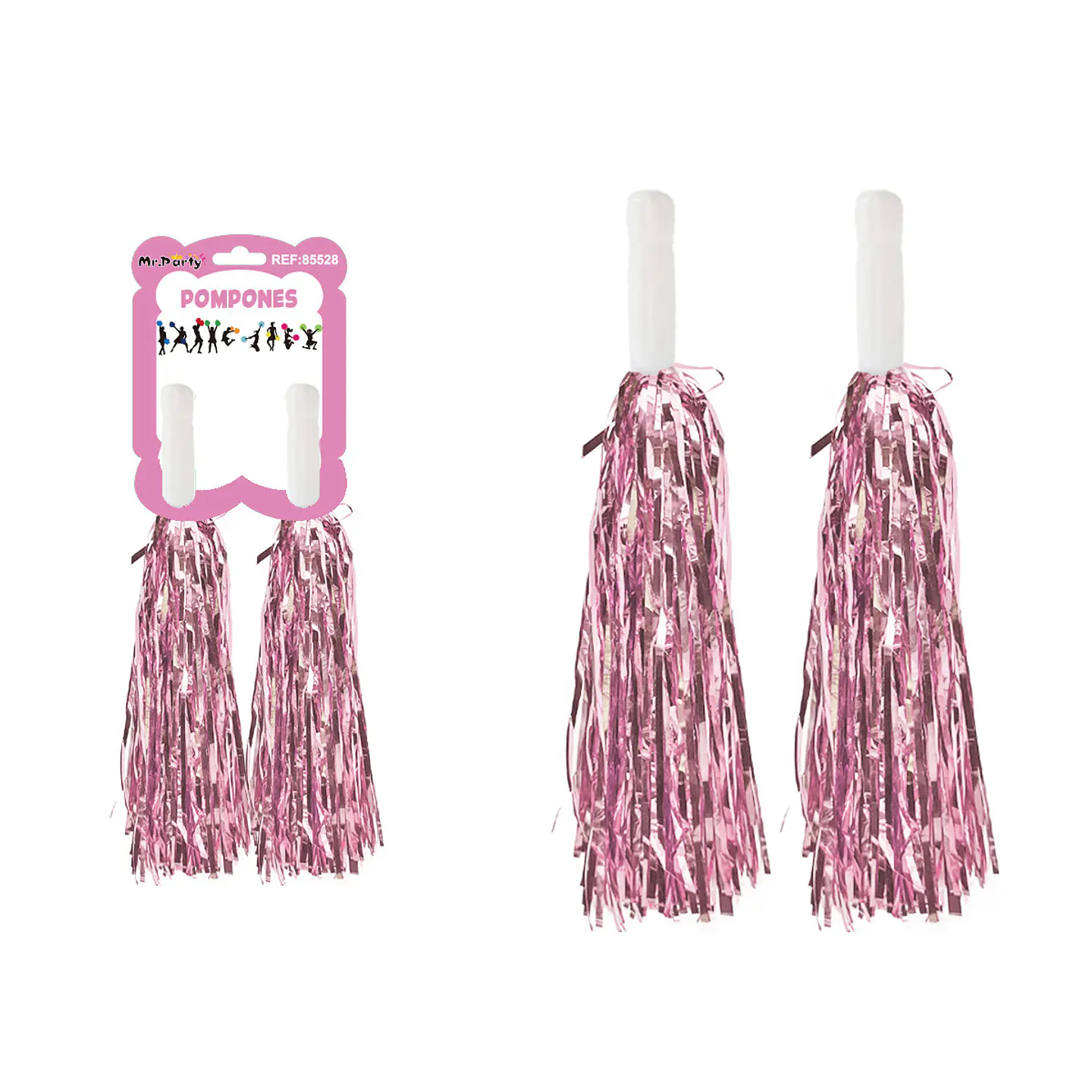 Pompones porrista rosado 20g*2pcs 1