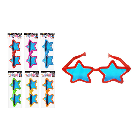 Lentes de fiesta forma estrella Color Aleatorio