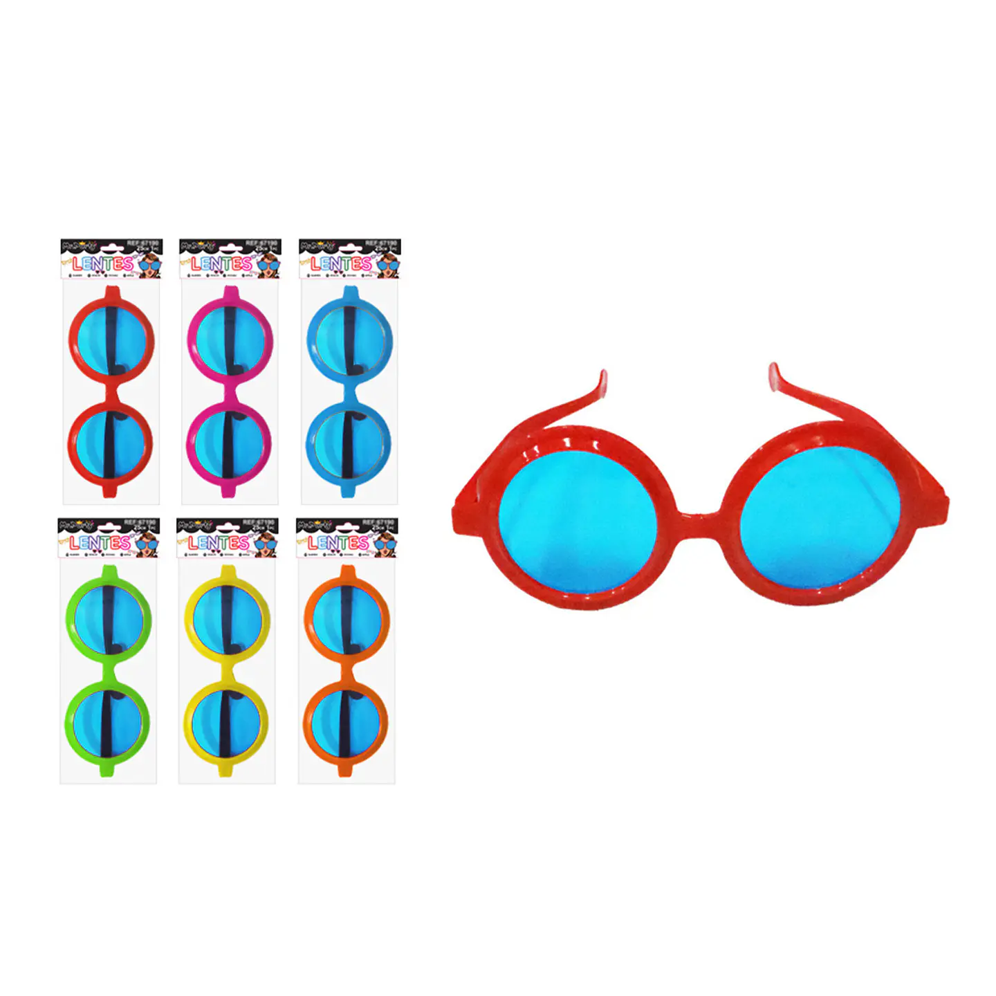 Lentes de fiesta forma redonda Color Aleatorio 1