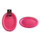 Platos plásticos ovalada fucsia 30*23cm 5pcs - Miniatura 2