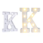 Letra K con luz led 22cm