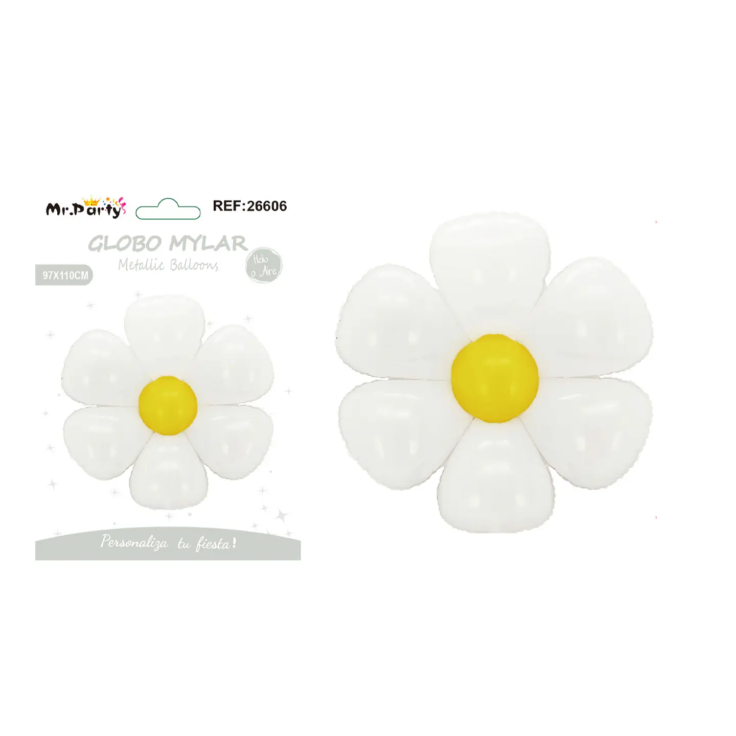 Globo metálico margarita 97*110cm 1