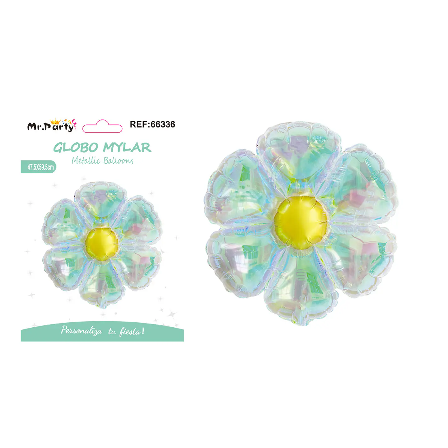 Globo metálico margarita tornasol 19 pulgadas 47.5*59.5cm 1