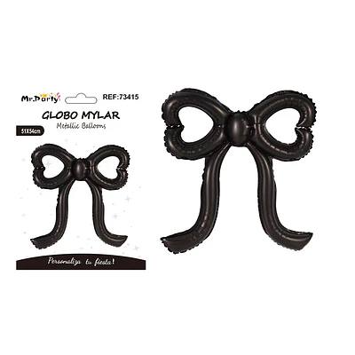 Globo metálico lazo negro 51*54cm