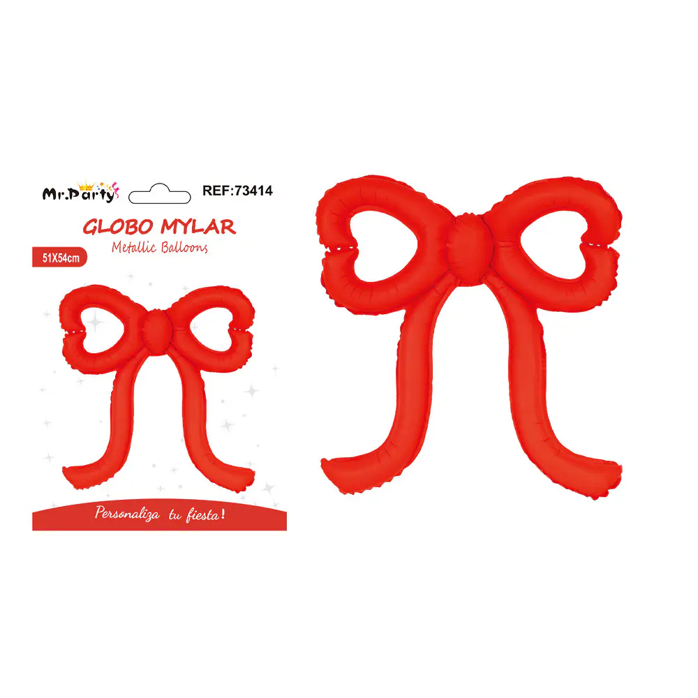 Globo metálico lazo rojo 51*54cm