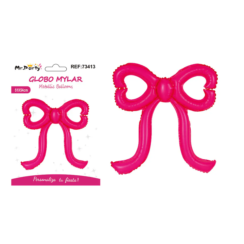 Globo metálico lazo fucsia 51*54cm 1