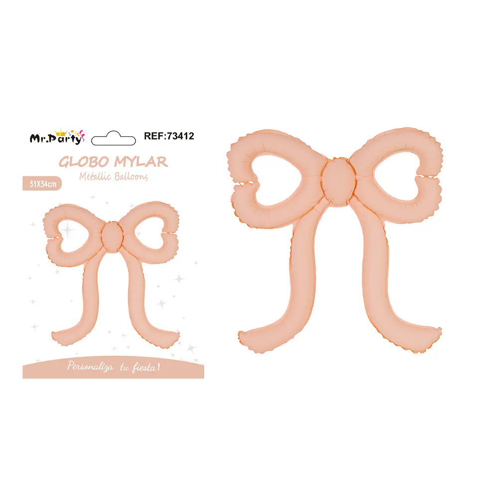 Globo metálico lazo rosado 51*54cm