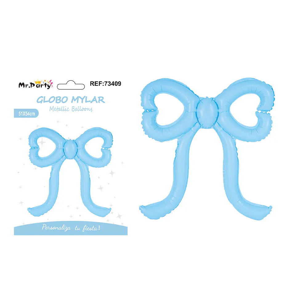 Globo metálico lazo azul 51*54cm