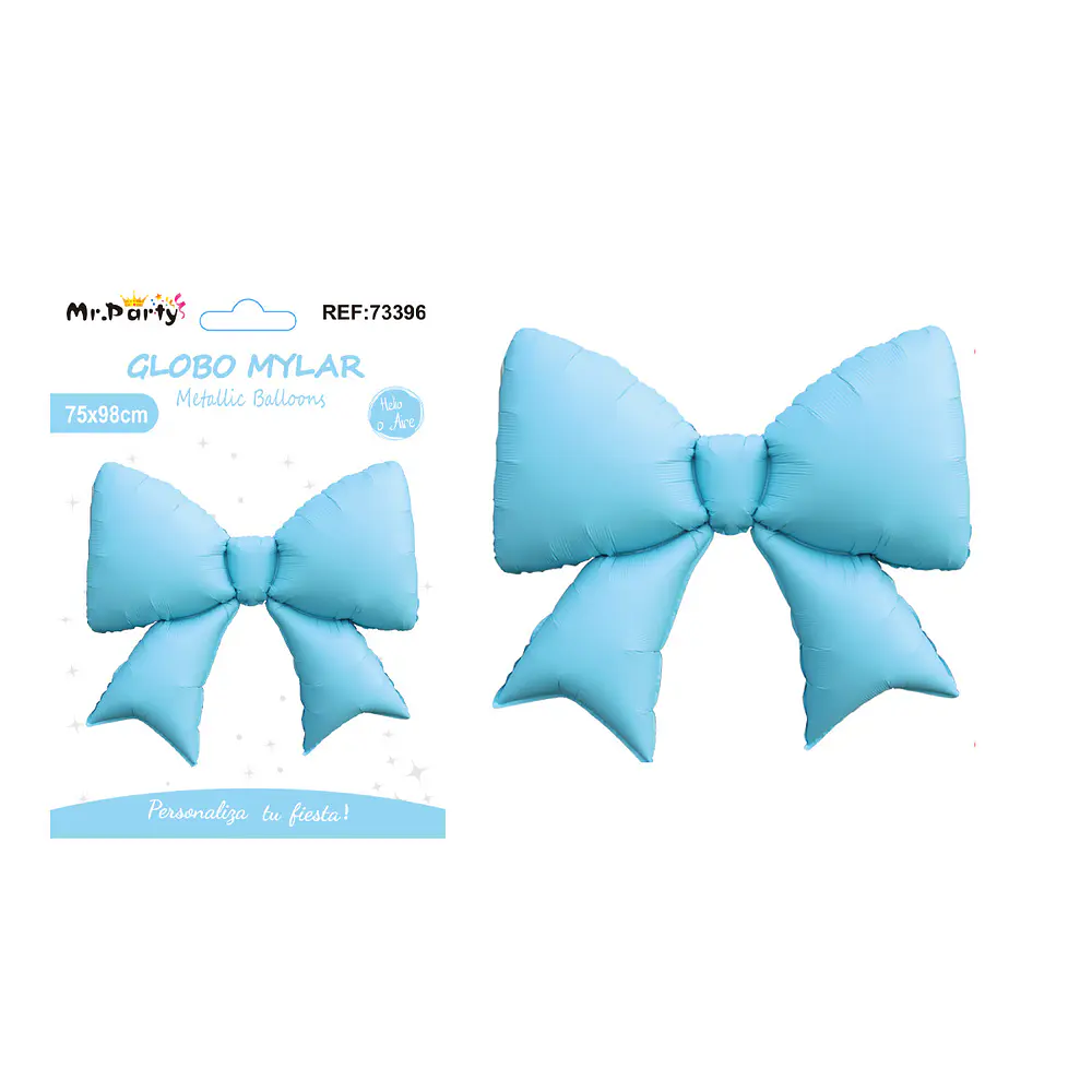 Globo metálico lazo azul 75*98cm