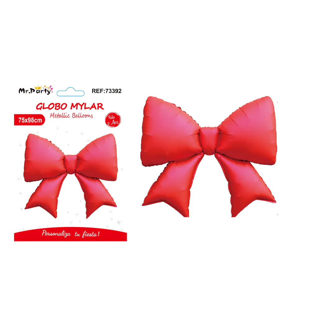 Globo metálico lazo rojo 75*98cm
