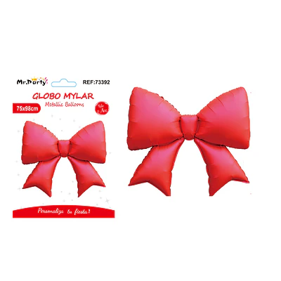 Globo metálico lazo rojo 75*98cm