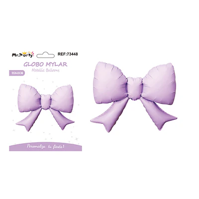 Globo metálico lazo lila 55*43cm