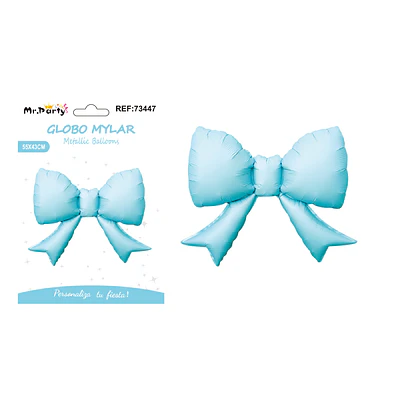 Globo metálico lazo azul 55*43cm