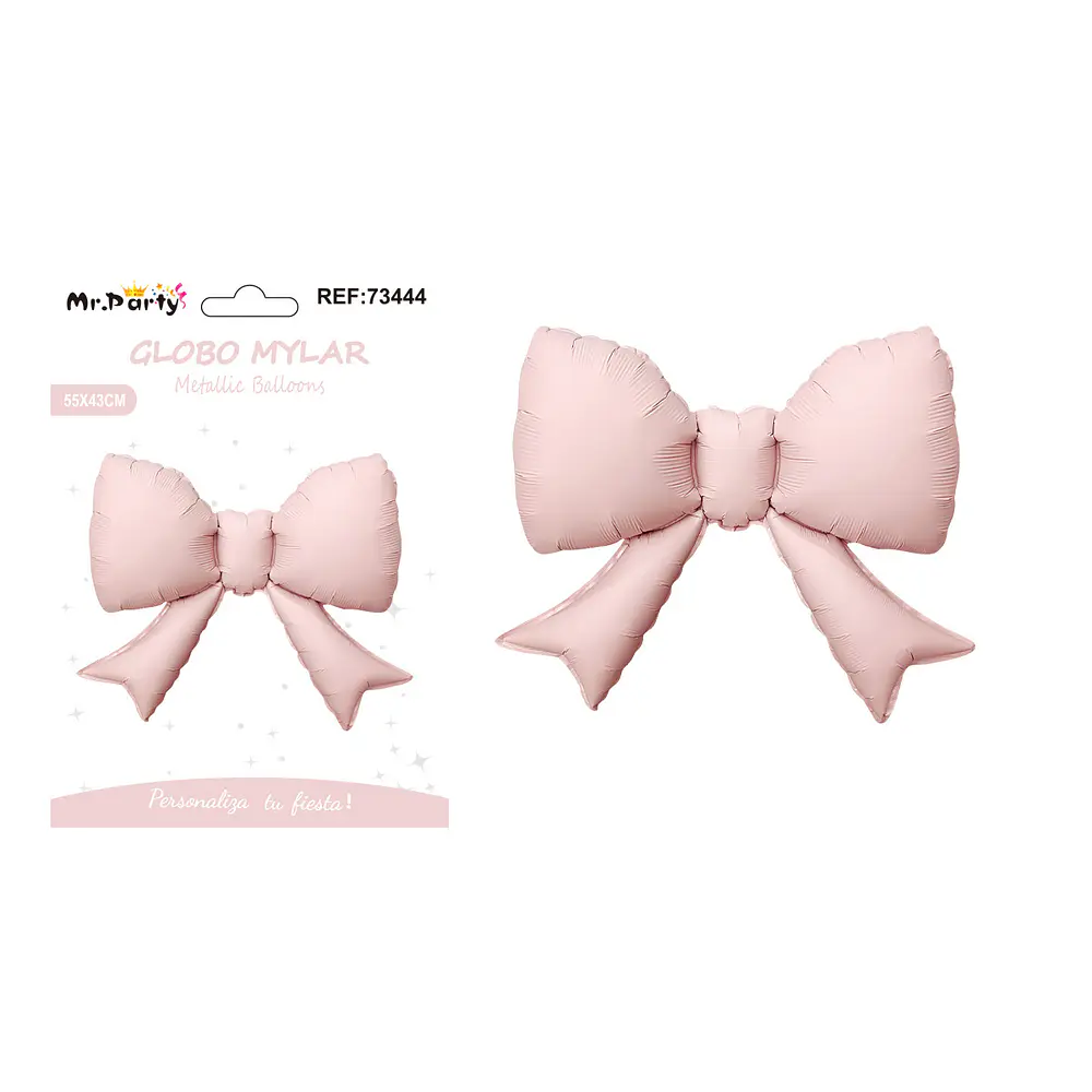 Globo metálico lazo rosado 55*43cm
