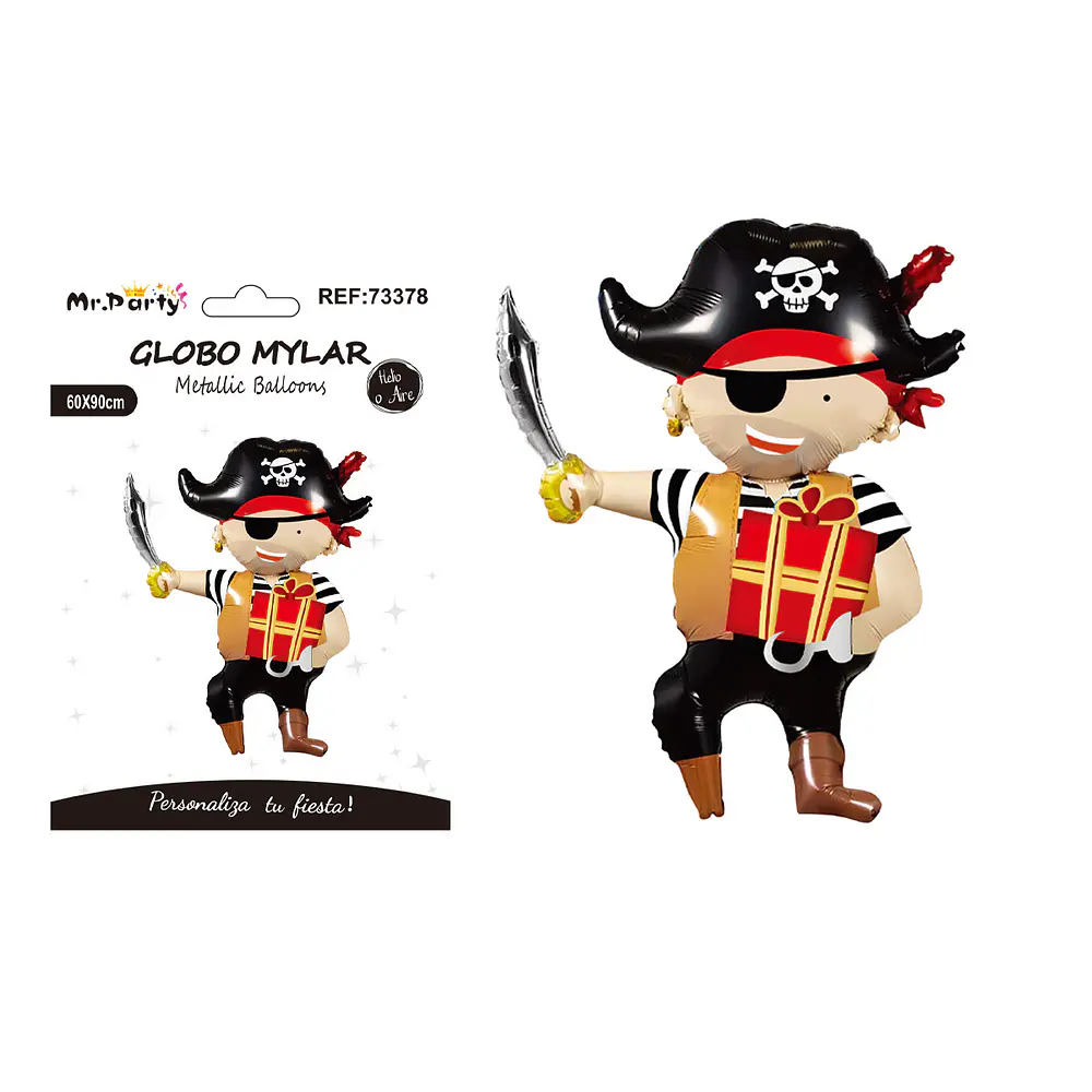 Globo metálico pirata 60*90cm