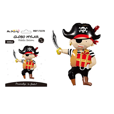 Globo metálico pirata 60*90cm