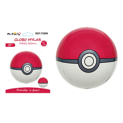 Globo metálico esfera 4D Pokémon 22 pulgadas