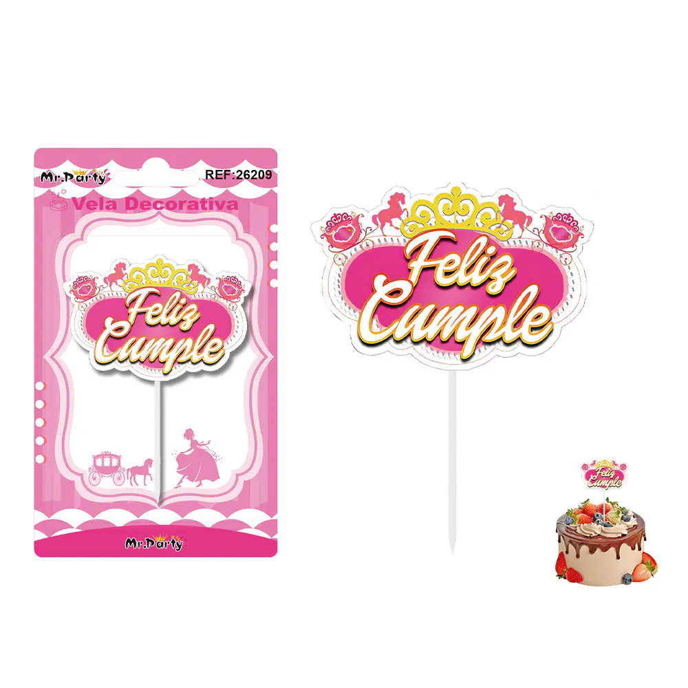 Vela decorativa de corona 6.5*4.3cm