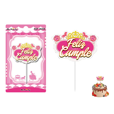 Vela decorativa de corona 6.5*4.3cm