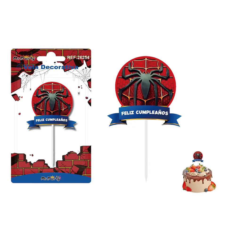 Vela decorativa de araña 5.7*6cm 1