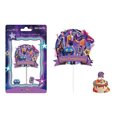 Vela decorativa de KPop Demon Hunters 7*6cm